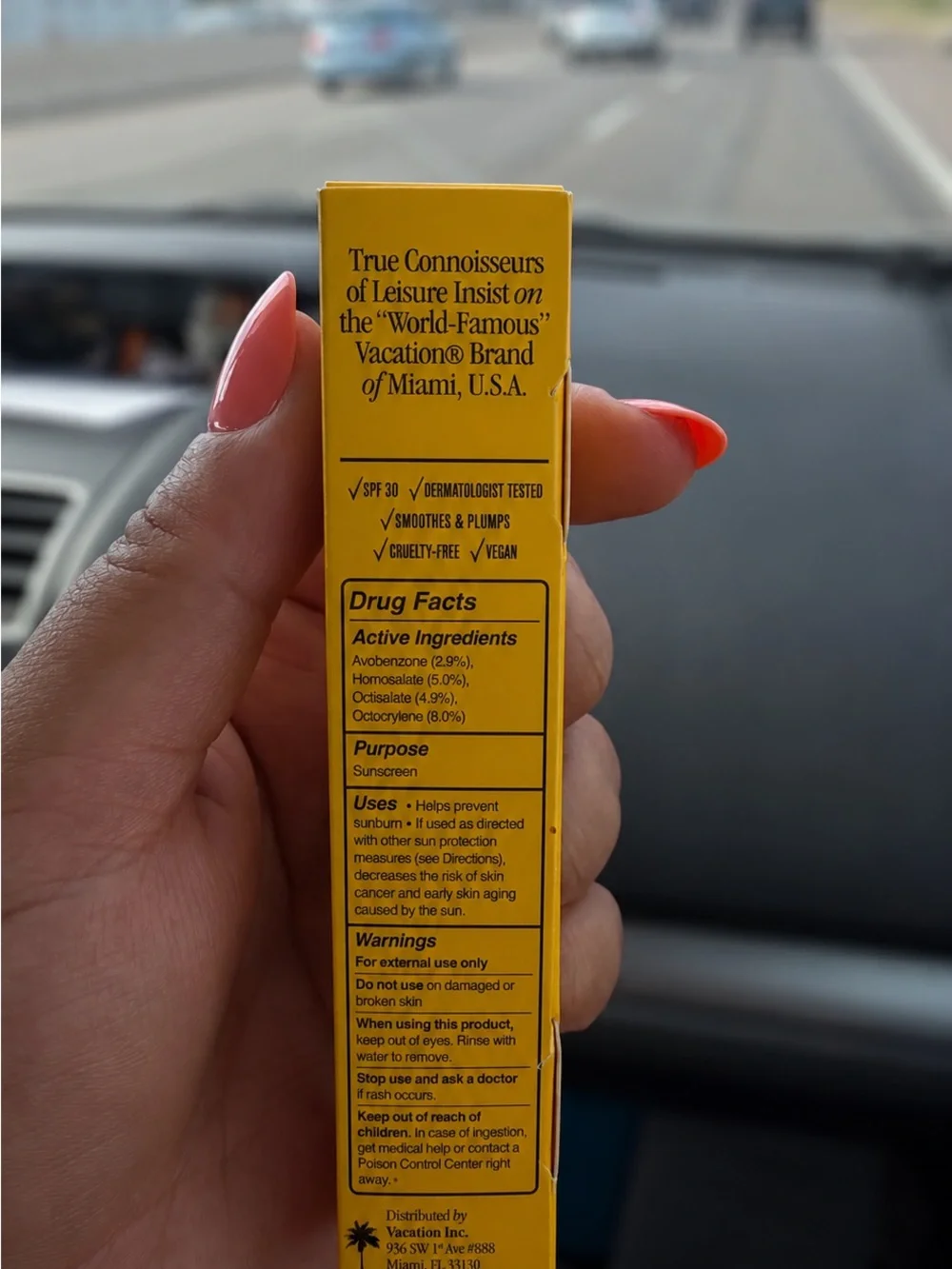 Vacation SPF 30 Chardonnay Lip Oil - Yellow Packaging